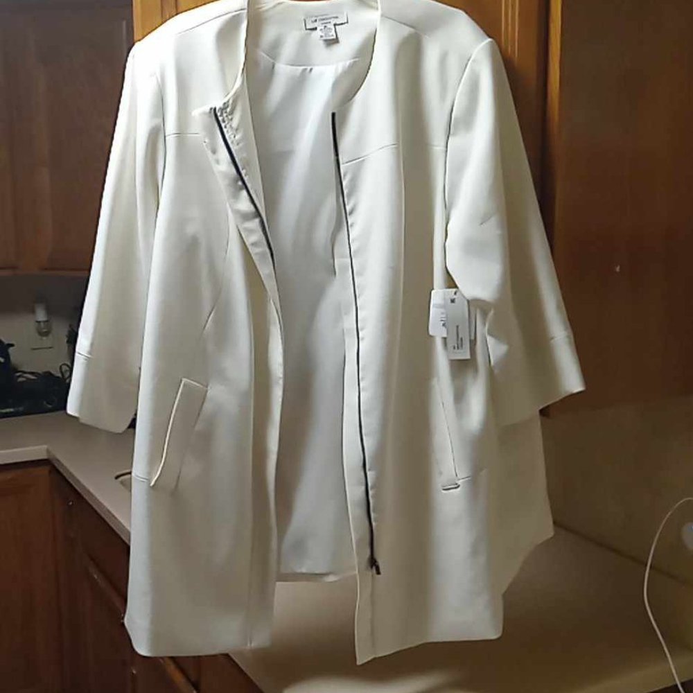 LIZ CLAIBORNE  WOMENS BLAZER JACKET LONG SIZE 3X - Picture 4 of 8